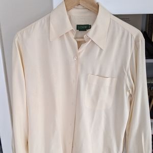 Perfect J.Crew silk button down long sleeve